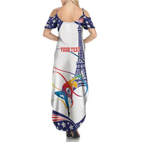 Personalized USA Gymnastics Family Matching Summer Maxi Dress and Hawaiian Shirt One For All Summer Sport - Wonder Print Shop