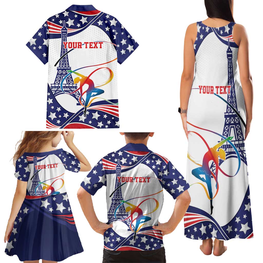 Personalized USA Gymnastics Family Matching Tank Maxi Dress and Hawaiian Shirt One For All Summer Sport - Wonder Print Shop