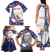 Personalized USA Gymnastics Family Matching Tank Maxi Dress and Hawaiian Shirt One For All Summer Sport - Wonder Print Shop