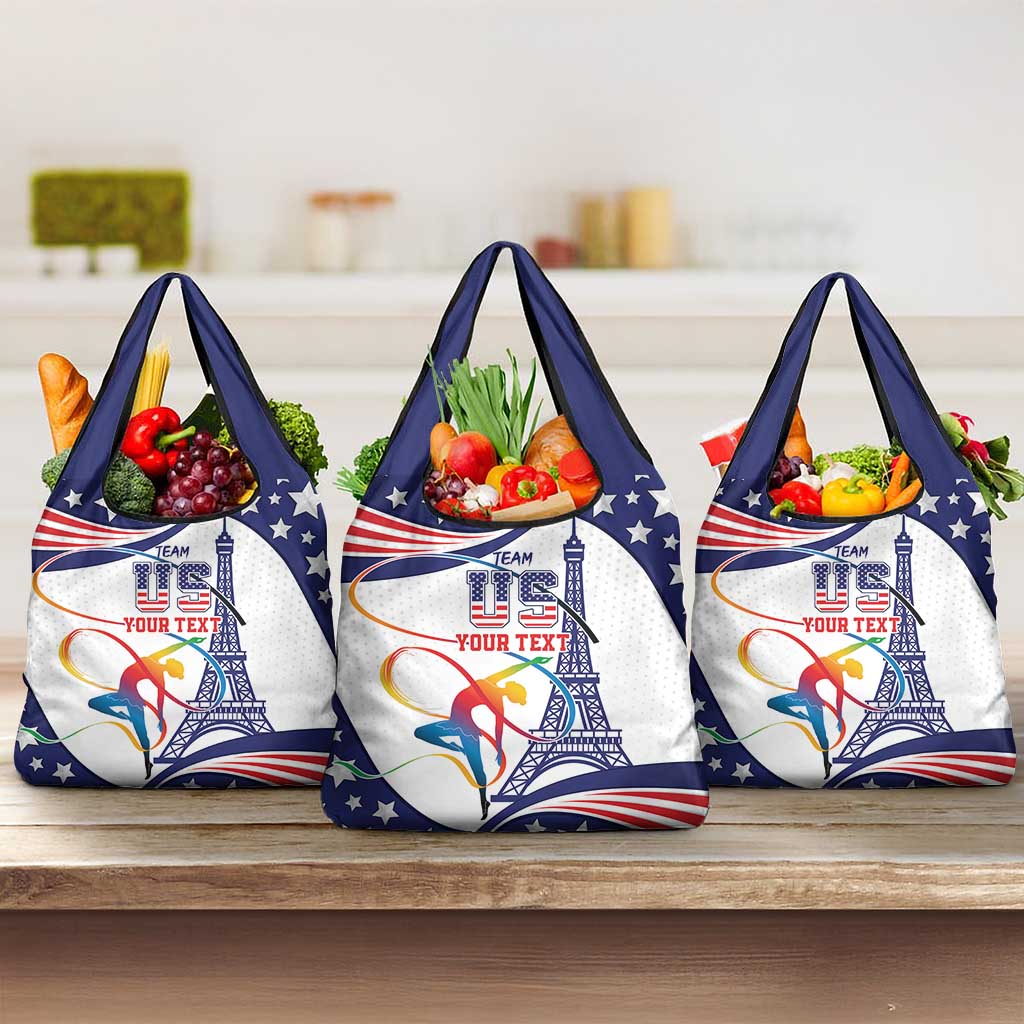 Personalized USA Gymnastics Grocery Bag One For All Summer Sport