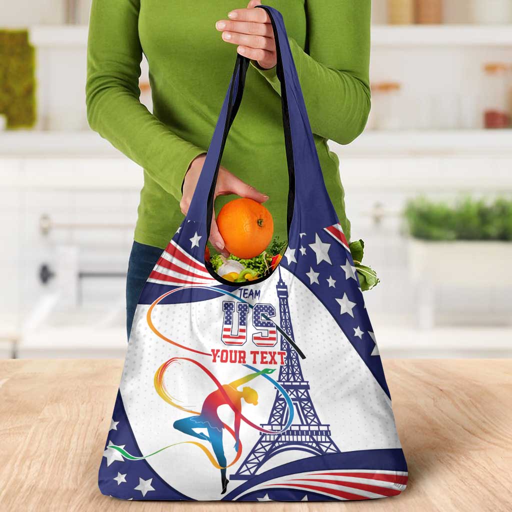 Personalized USA Gymnastics Grocery Bag One For All Summer Sport