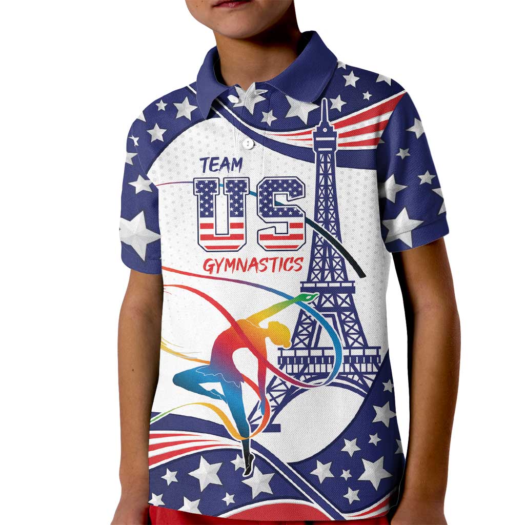 Personalized USA Gymnastics Kid Polo Shirt One For All Summer Sport - Wonder Print Shop