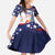 Personalized USA Gymnastics Kid Short Sleeve Dress One For All Summer Sport - Wonder Print Shop
