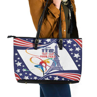 Personalized USA Gymnastics Leather Tote Bag One For All Summer Sport - Wonder Print Shop