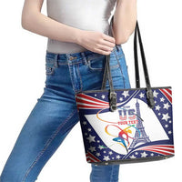 Personalized USA Gymnastics Leather Tote Bag One For All Summer Sport - Wonder Print Shop