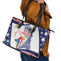Personalized USA Gymnastics Leather Tote Bag One For All Summer Sport - Wonder Print Shop