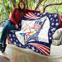 Personalized USA Gymnastics Quilt One For All Summer Sport - Wonder Print Shop