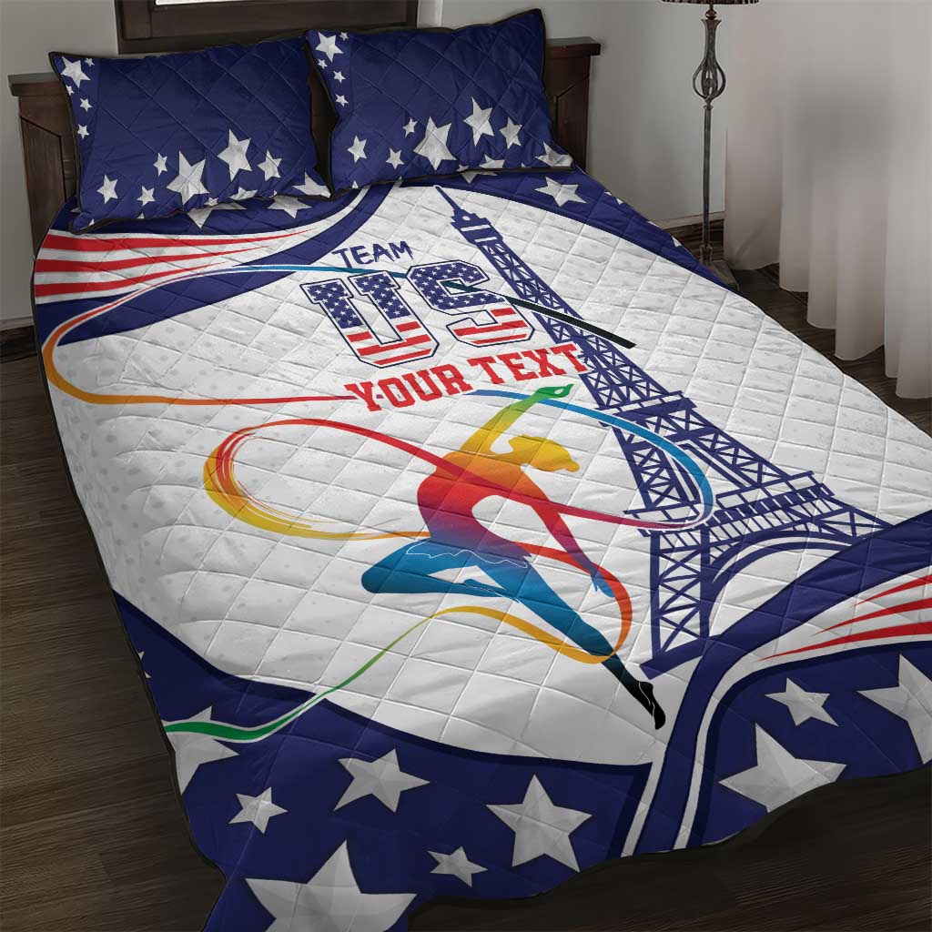 Personalized USA Gymnastics Quilt Bed Set One For All Summer Sport - Wonder Print Shop