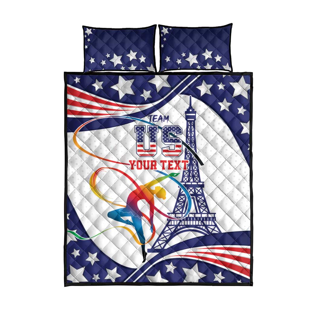 Personalized USA Gymnastics Quilt Bed Set One For All Summer Sport - Wonder Print Shop