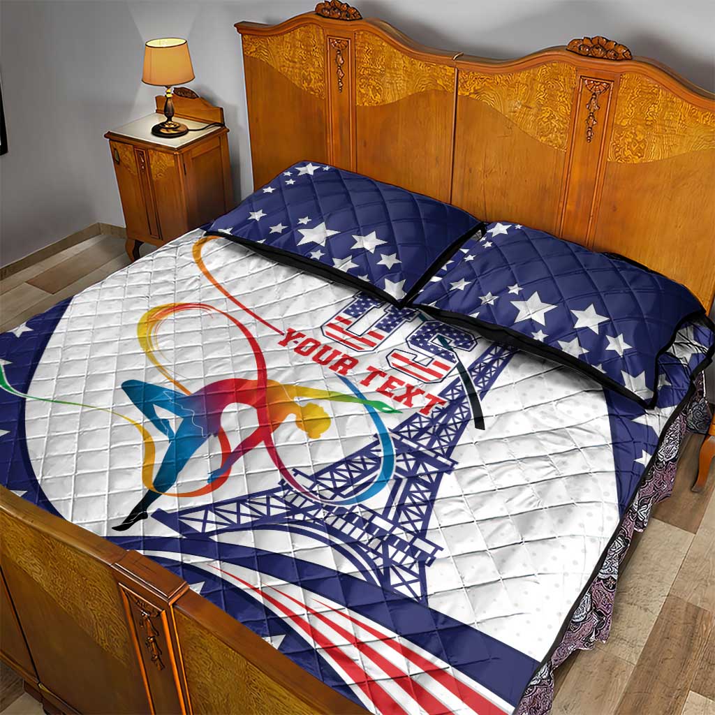 Personalized USA Gymnastics Quilt Bed Set One For All Summer Sport - Wonder Print Shop
