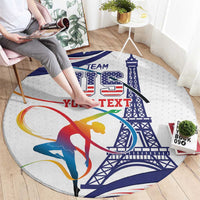 Personalized USA Gymnastics Round Carpet One For All Summer Sport