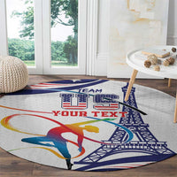 Personalized USA Gymnastics Round Carpet One For All Summer Sport