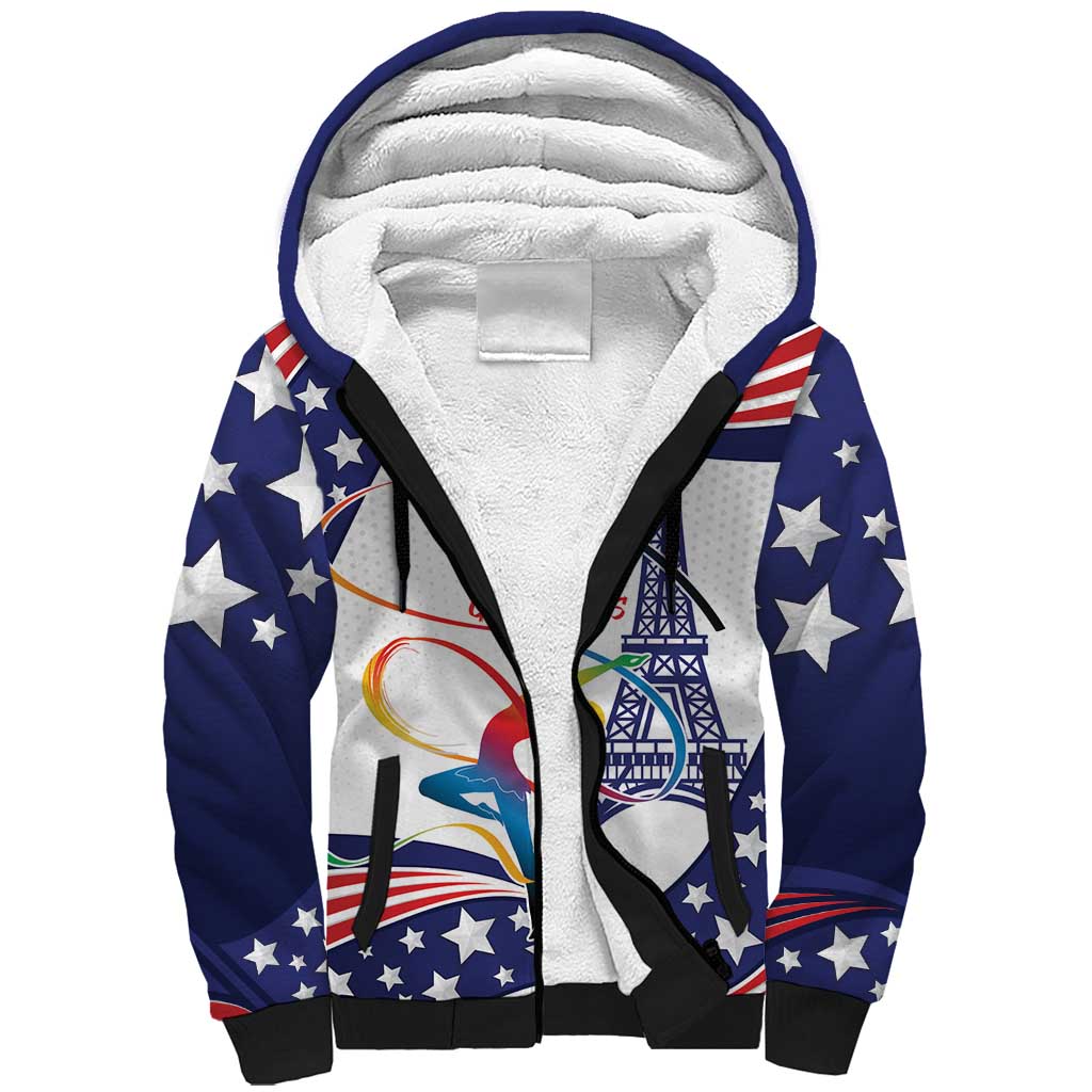 Personalized USA Gymnastics Sherpa Hoodie One For All Summer Sport - Wonder Print Shop