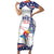 Personalized USA Gymnastics Short Sleeve Bodycon Dress One For All Summer Sport - Wonder Print Shop
