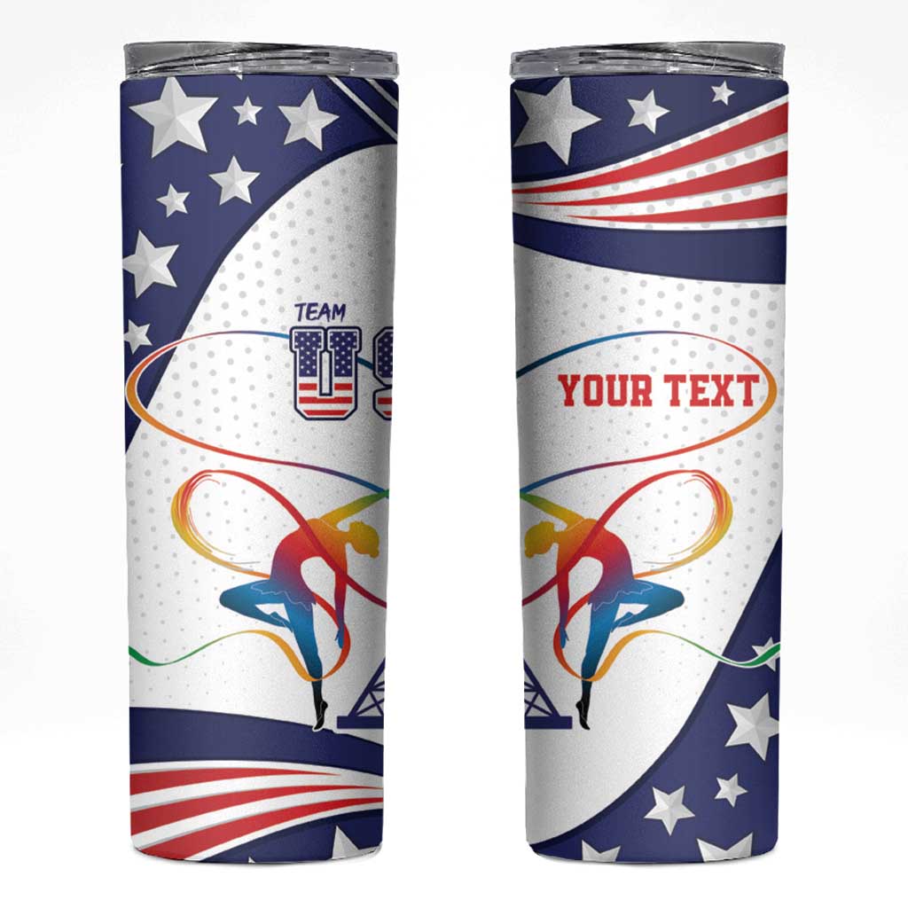 Personalized USA Gymnastics Skinny Tumbler One For All Summer Sport - Wonder Print Shop