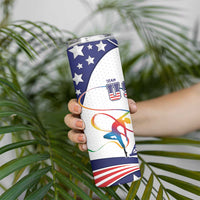 Personalized USA Gymnastics Skinny Tumbler One For All Summer Sport - Wonder Print Shop