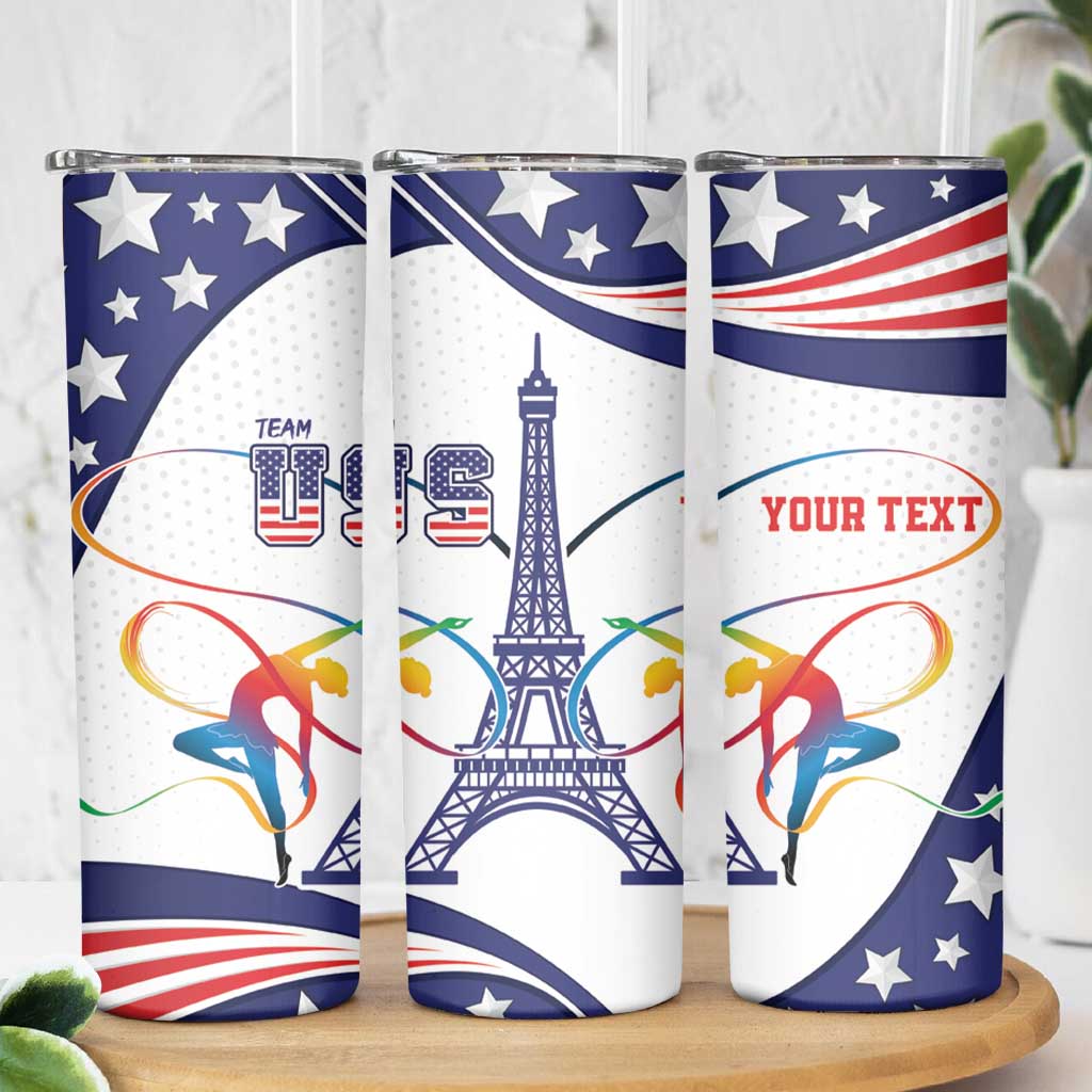 Personalized USA Gymnastics Skinny Tumbler One For All Summer Sport - Wonder Print Shop