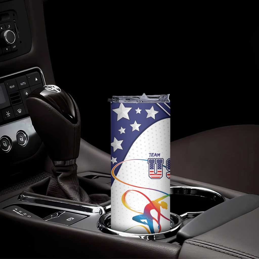 Personalized USA Gymnastics Skinny Tumbler One For All Summer Sport - Wonder Print Shop