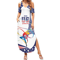 Personalized USA Gymnastics Summer Maxi Dress One For All Summer Sport - Wonder Print Shop