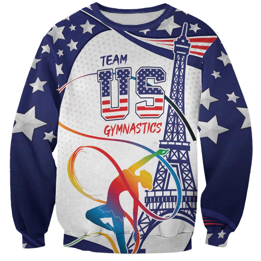 Personalized USA Gymnastics Sweatshirt One For All Summer Sport - Wonder Print Shop