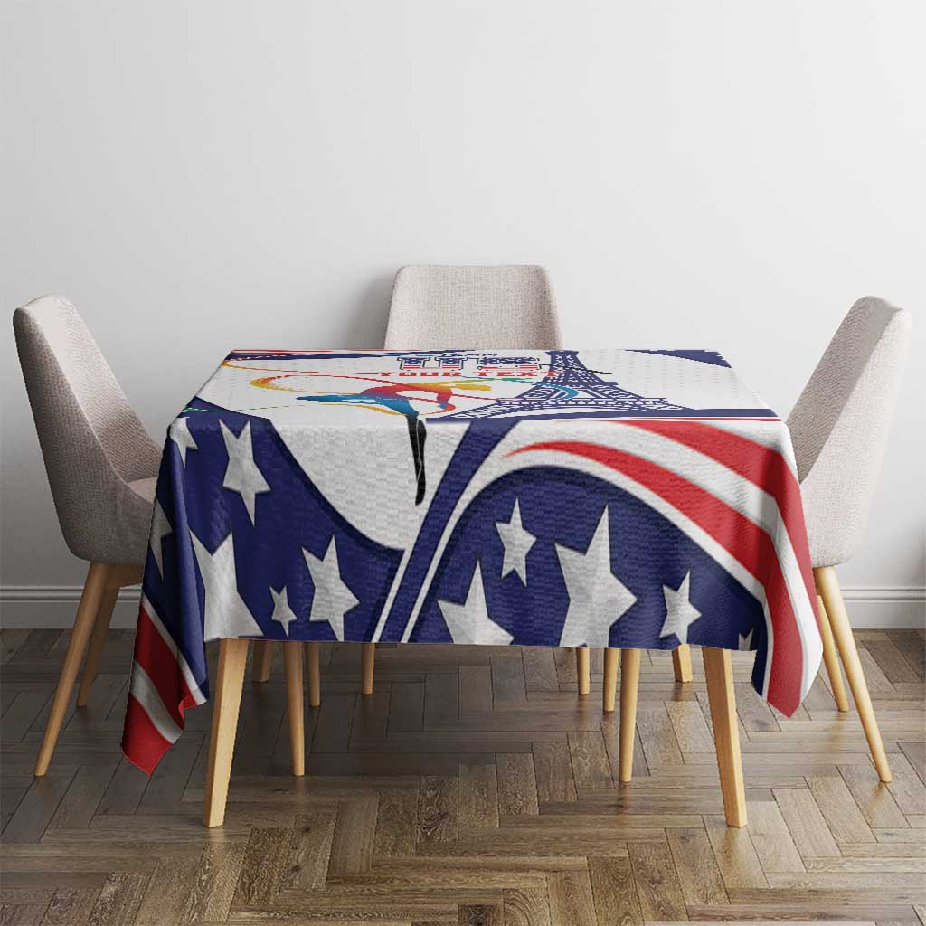 Personalized USA Gymnastics Tablecloth One For All Summer Sport - Wonder Print Shop