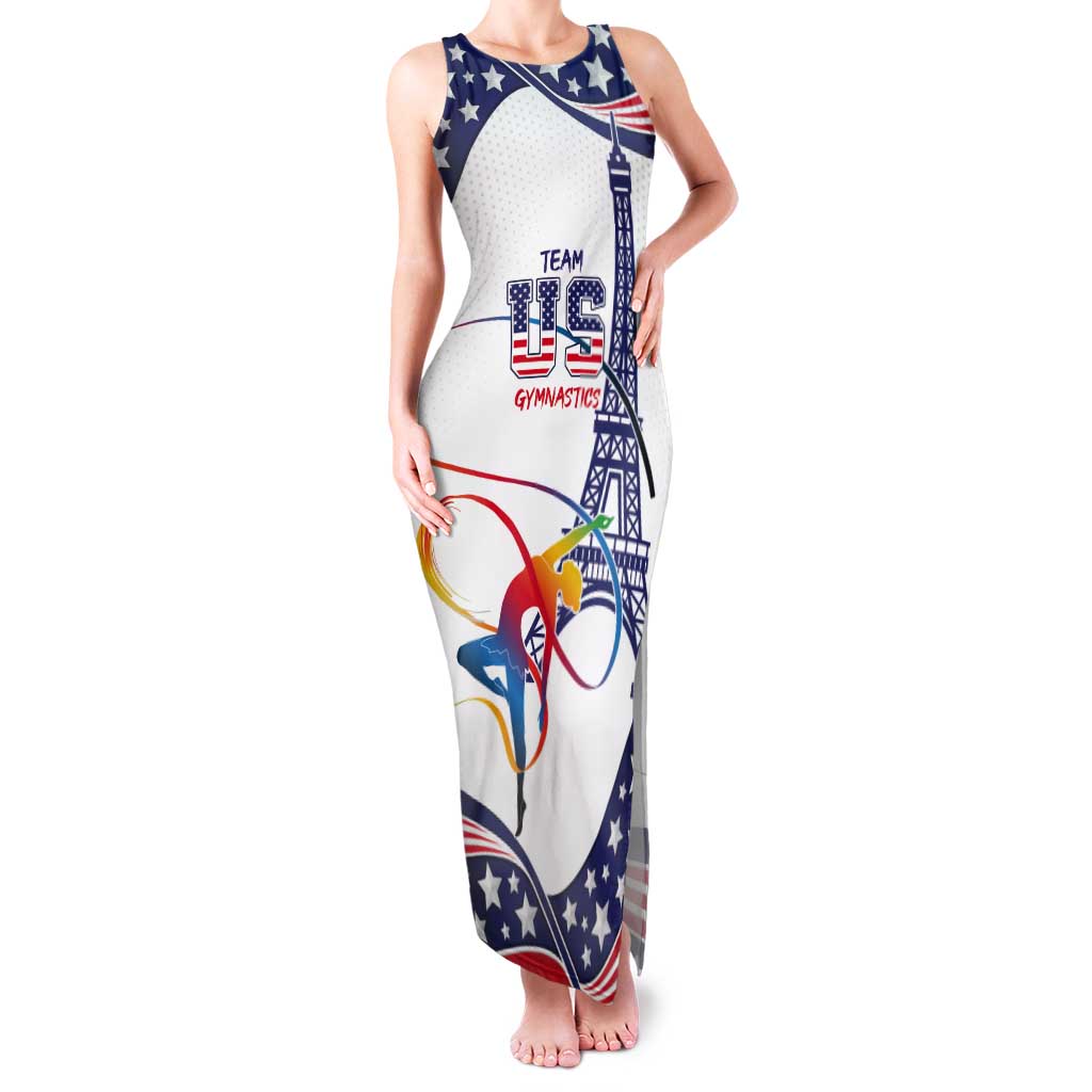 Personalized USA Gymnastics Tank Maxi Dress One For All Summer Sport - Wonder Print Shop