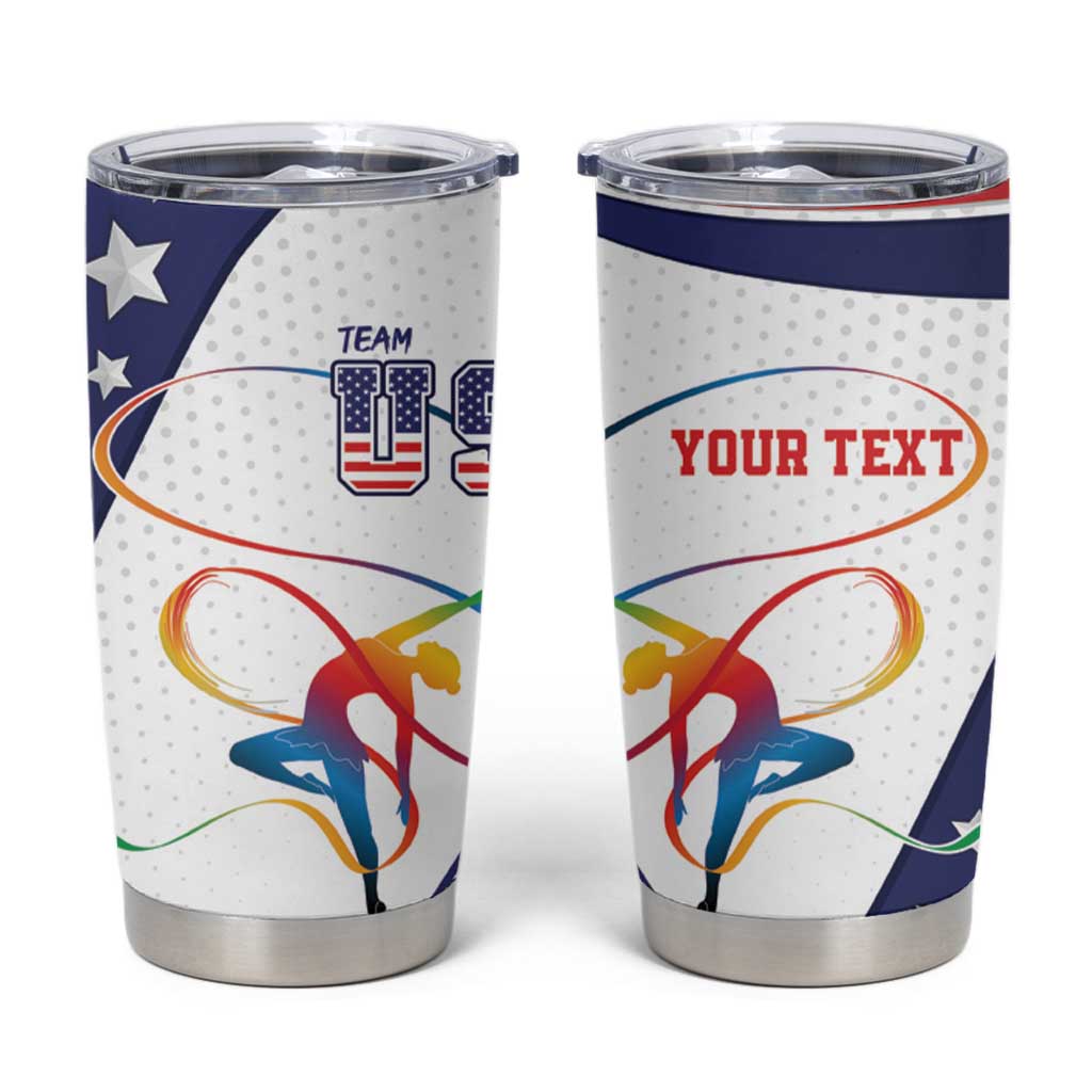 Personalized USA Gymnastics Tumbler Cup One For All Summer Sport - Wonder Print Shop