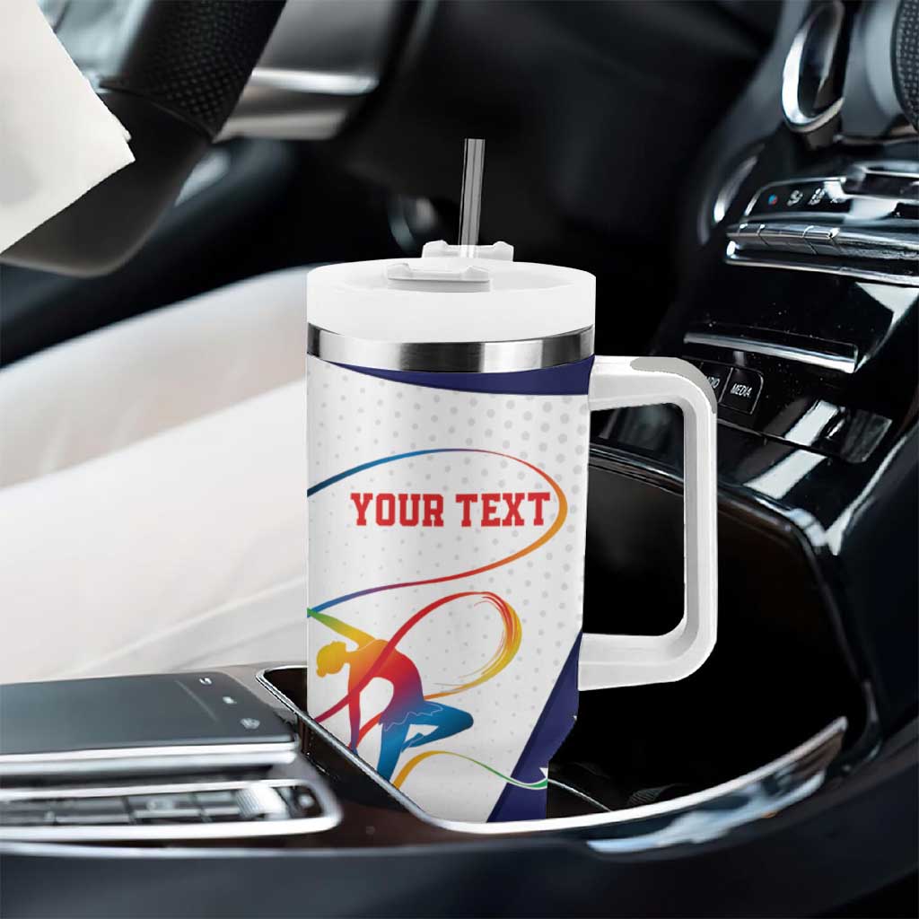 Personalized USA Gymnastics Tumbler With Handle One For All Summer Sport - Wonder Print Shop