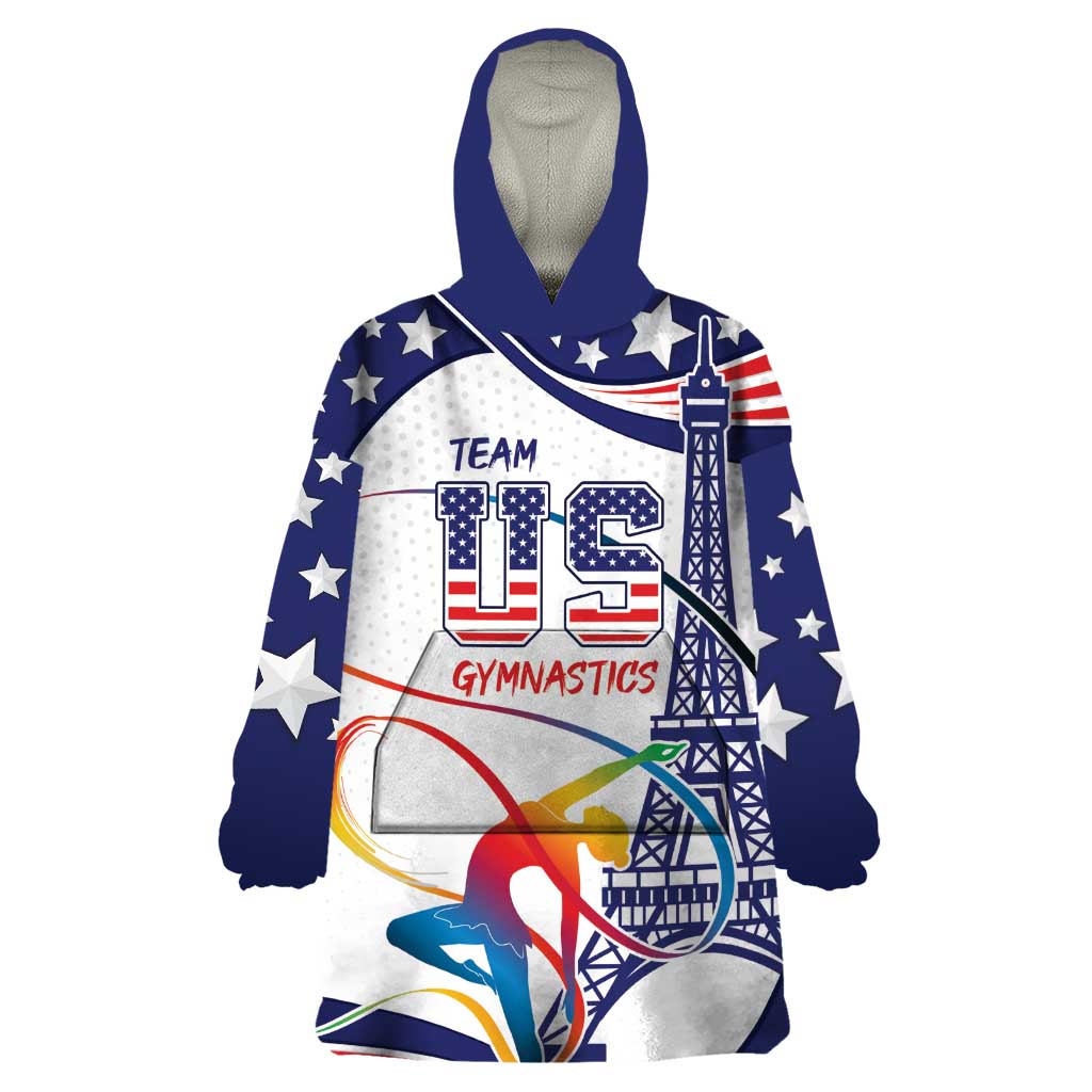 Personalized USA Gymnastics Wearable Blanket Hoodie One For All Summer Sport - Wonder Print Shop