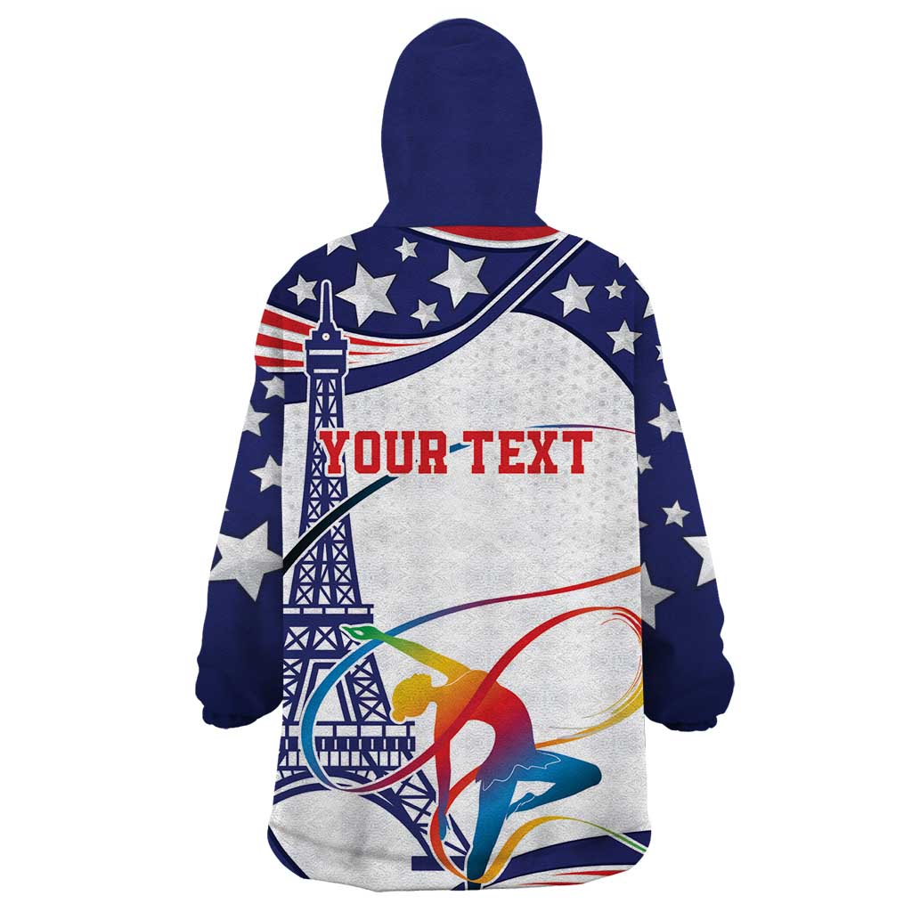 Personalized USA Gymnastics Wearable Blanket Hoodie One For All Summer Sport - Wonder Print Shop