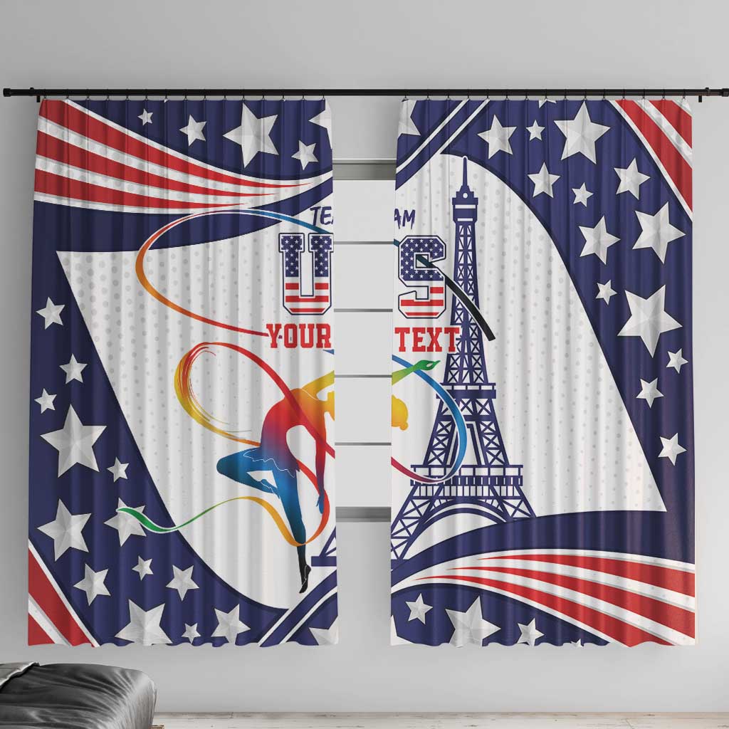 Personalized USA Gymnastics Window Curtain One For All Summer Sport - Wonder Print Shop