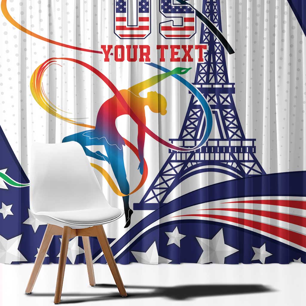 Personalized USA Gymnastics Window Curtain One For All Summer Sport - Wonder Print Shop