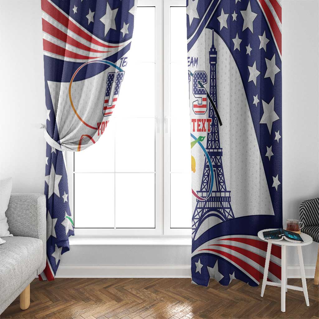 Personalized USA Gymnastics Window Curtain One For All Summer Sport - Wonder Print Shop