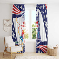Personalized USA Gymnastics Window Curtain One For All Summer Sport - Wonder Print Shop