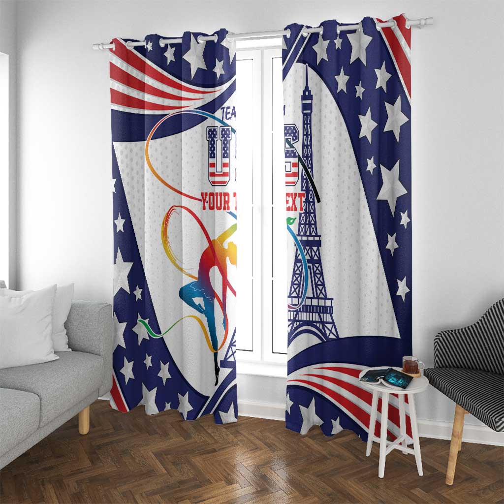 Personalized USA Gymnastics Window Curtain One For All Summer Sport - Wonder Print Shop