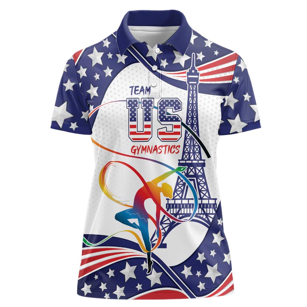 Personalized USA Gymnastics Women Polo Shirt One For All Summer Sport - Wonder Print Shop