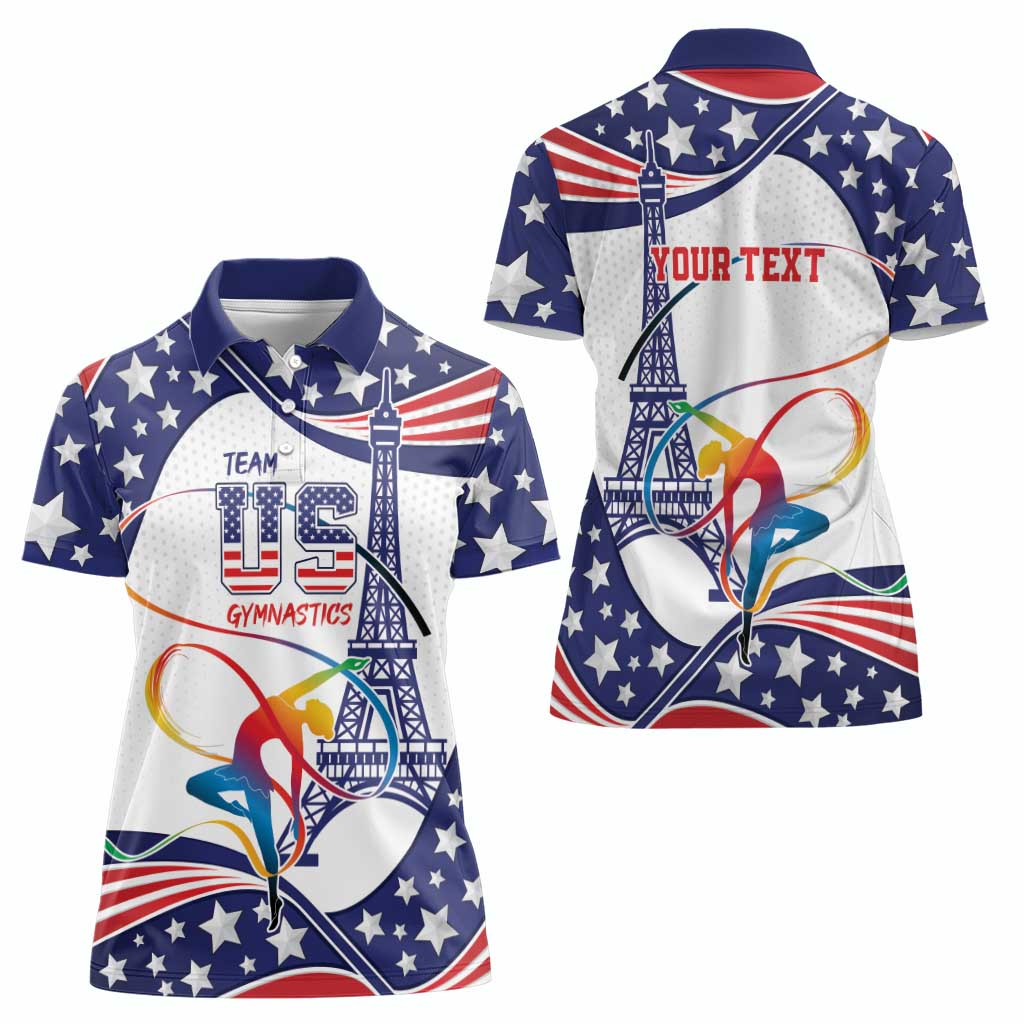Personalized USA Gymnastics Women Polo Shirt One For All Summer Sport - Wonder Print Shop