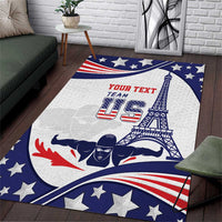 Personalized USA Swimming Area Rug One For All Summer Sport LT9 - Wonder Print Shop