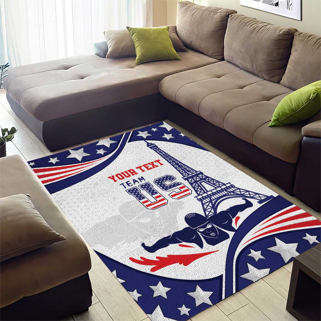 Personalized USA Swimming Area Rug One For All Summer Sport LT9 - Wonder Print Shop
