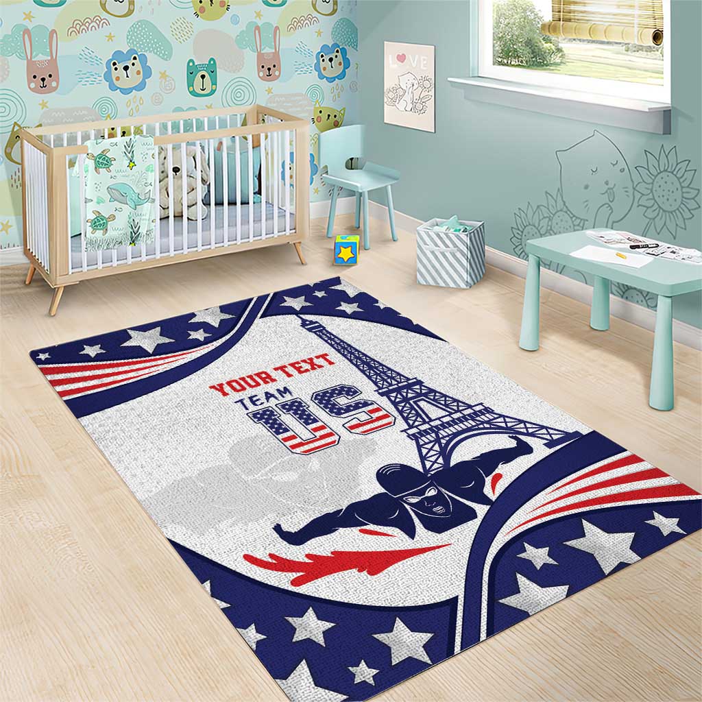 Personalized USA Swimming Area Rug One For All Summer Sport LT9 - Wonder Print Shop