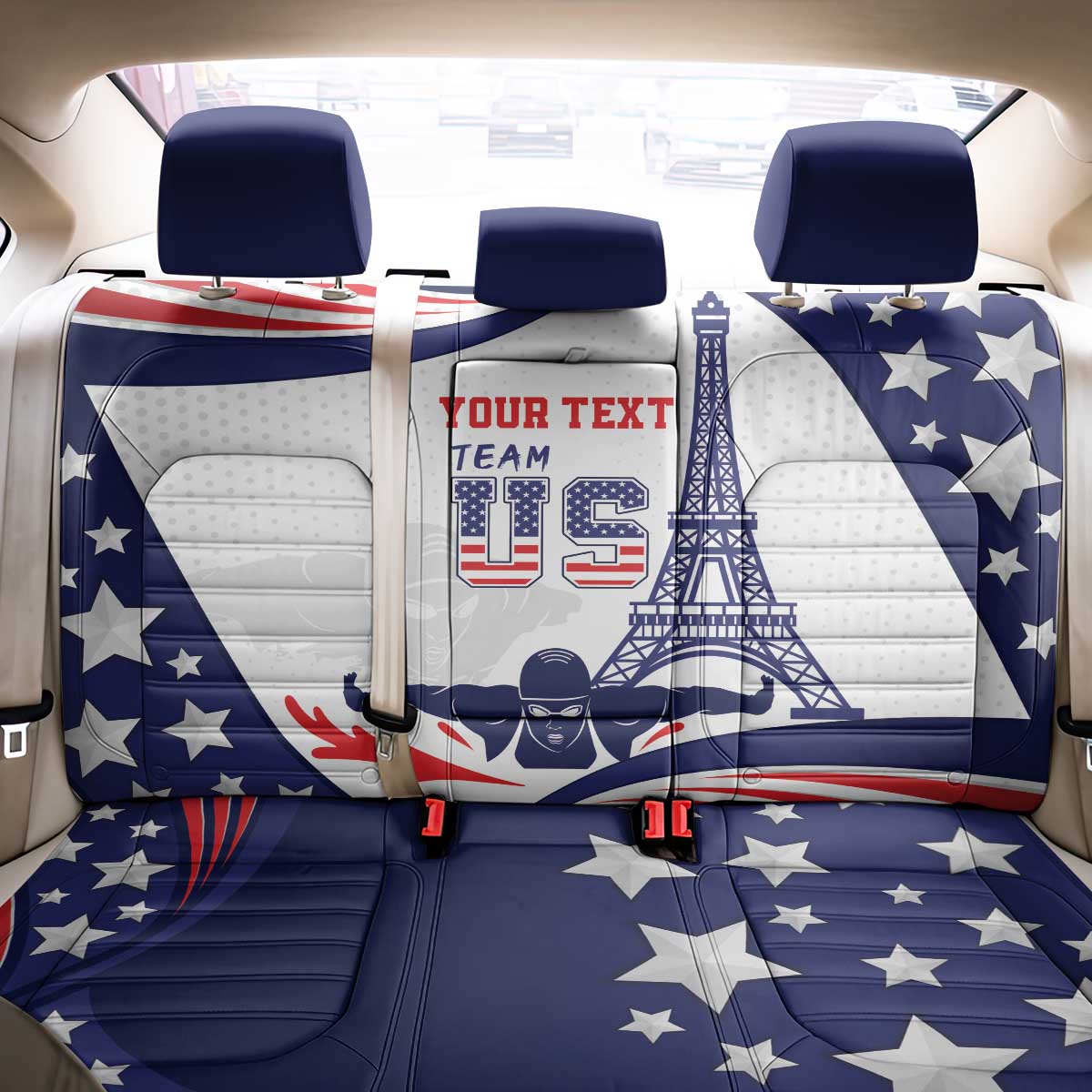Personalized USA Swimming Back Car Seat Cover One For All Summer Sport LT9 - Wonder Print Shop