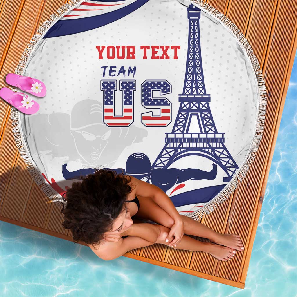 Personalized USA Swimming Beach Blanket One For All Summer Sport LT9 - Wonder Print Shop