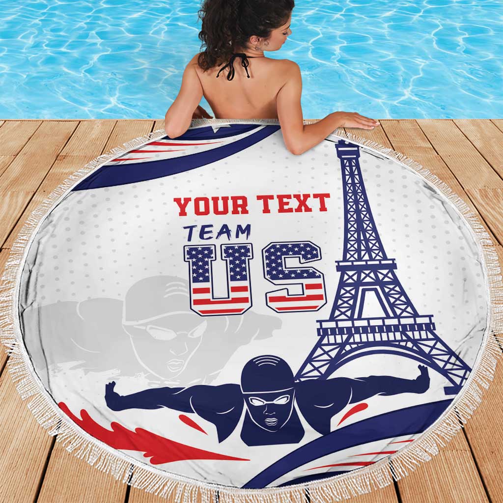 Personalized USA Swimming Beach Blanket One For All Summer Sport LT9 - Wonder Print Shop