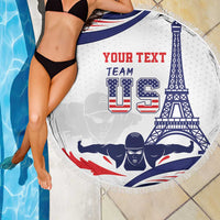 Personalized USA Swimming Beach Blanket One For All Summer Sport LT9 - Wonder Print Shop