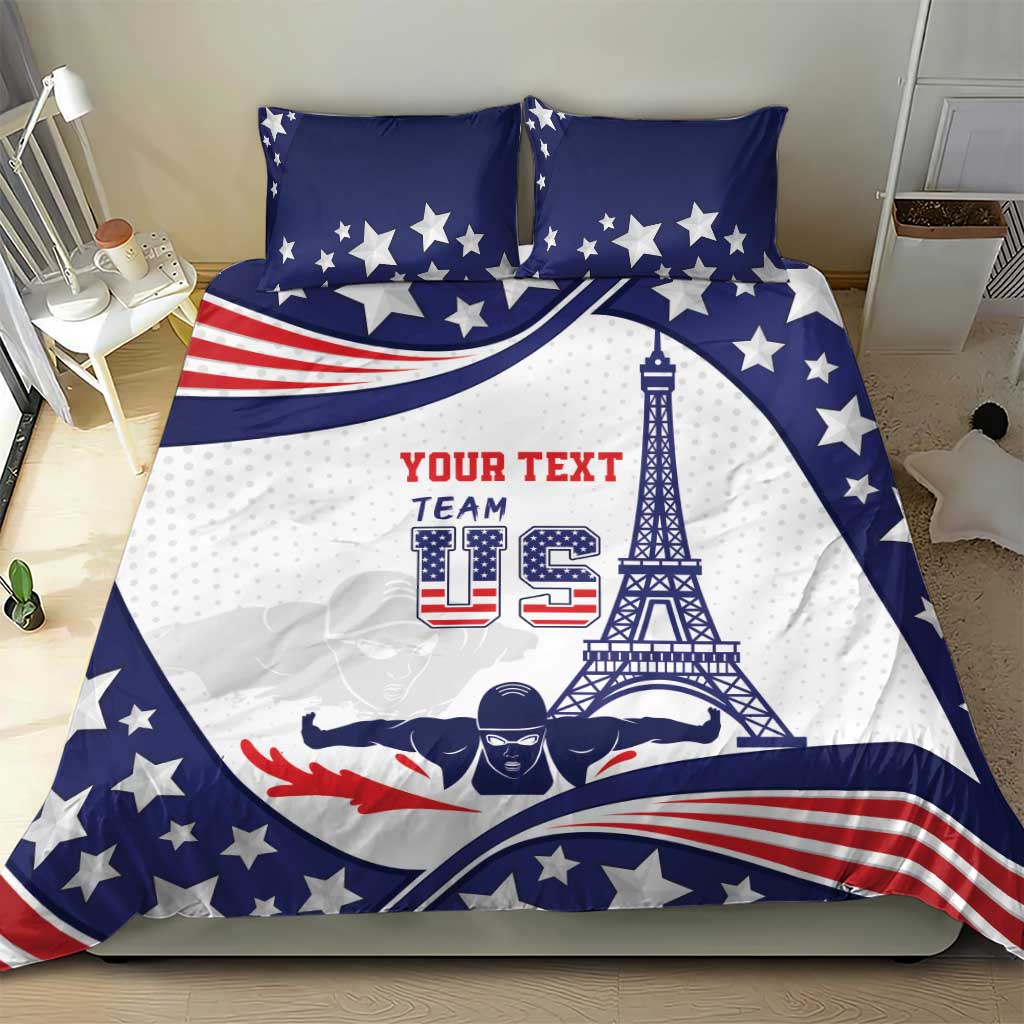 Personalized USA Swimming Bedding Set One For All Summer Sport LT9 - Wonder Print Shop