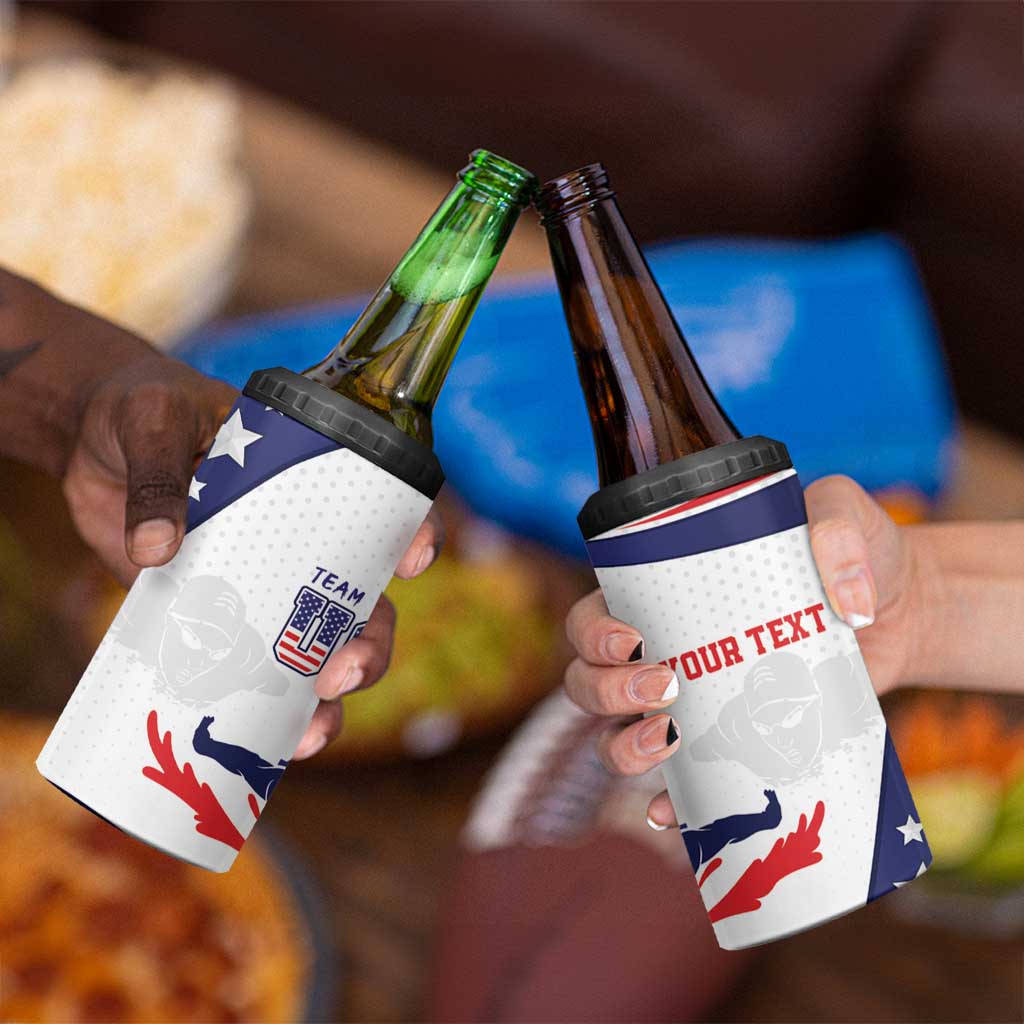Personalized USA Swimming 4 in 1 Can Cooler Tumbler One For All Summer Sport LT9 - Wonder Print Shop
