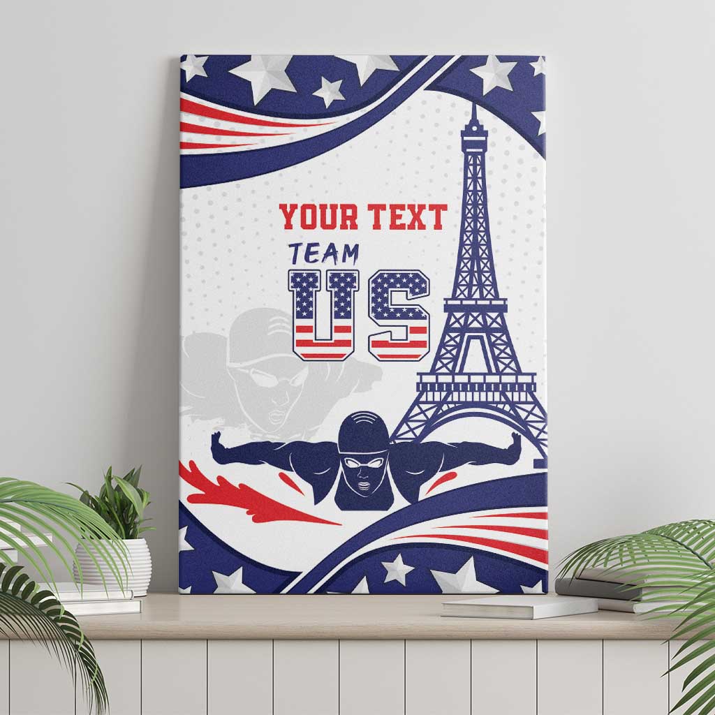 Personalized USA Swimming Canvas Wall Art One For All Summer Sport LT9 - Wonder Print Shop