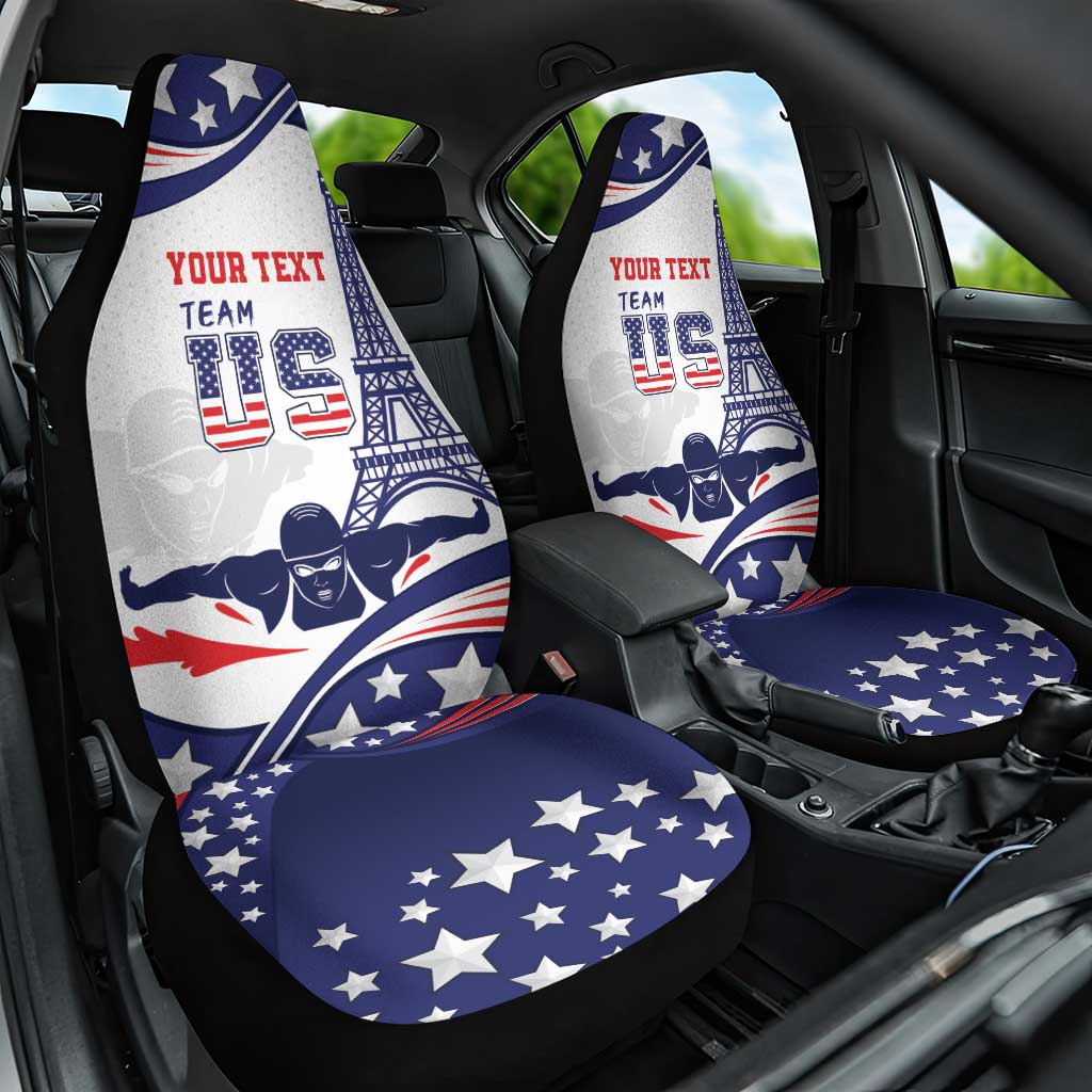 Personalized USA Swimming Car Seat Cover One For All Summer Sport LT9 - Wonder Print Shop