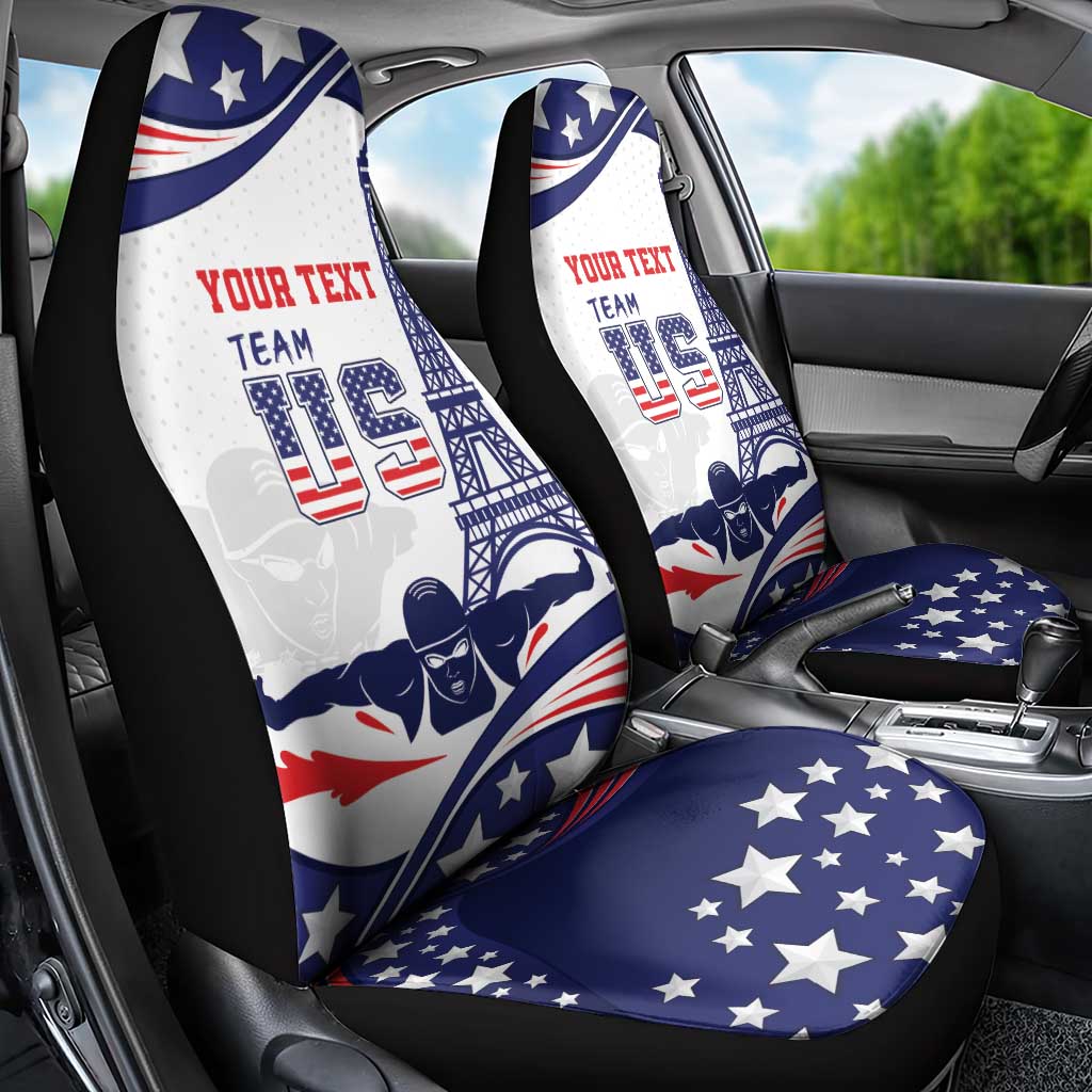 Personalized USA Swimming Car Seat Cover One For All Summer Sport LT9 - Wonder Print Shop