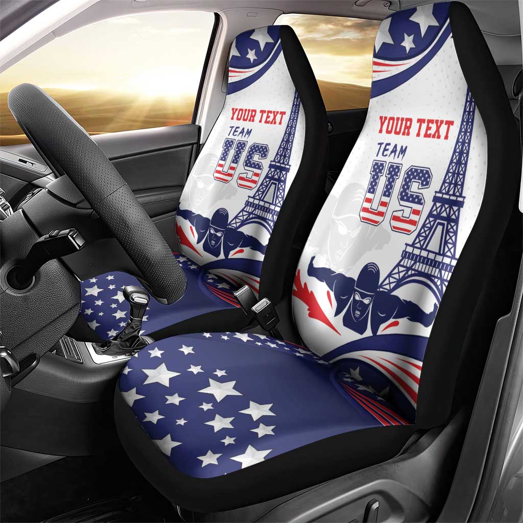 Personalized USA Swimming Car Seat Cover One For All Summer Sport LT9 - Wonder Print Shop